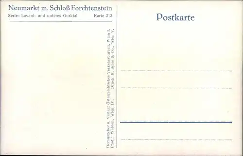 Ak Neumarkt in der Steiermark, Schloss Forchtenstein