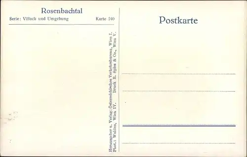 Ak Kärnten, Rosenbachtal