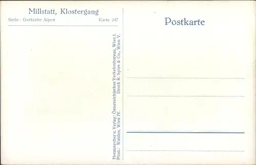 Ak Millstatt am See Kärnten, Klostergang