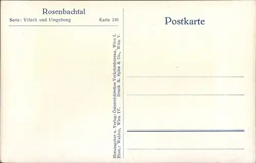 Ak Kärnten, Rosenbachtal