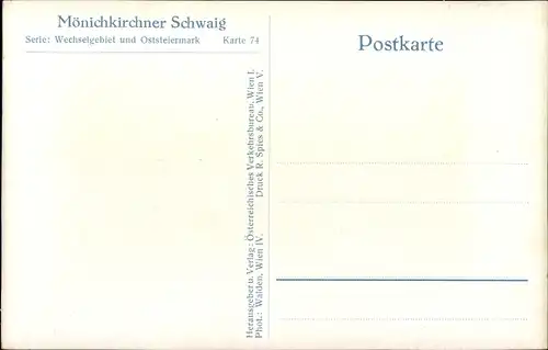 Ak Mönichkirchen in Niederösterreich, Mönichkirchner Schwaig, Winter