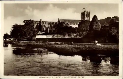 Ak Christchurch Dorset England, Priory and Monastic Ruins