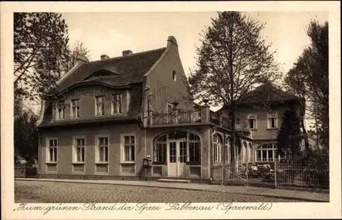 Ak Lübbenau im Spreewald, Zum grünen Strand der Spree, Bes. W. Moshake