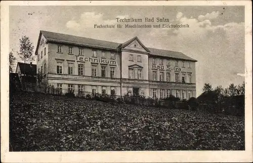 Ak Bad Sulza in Thüringen, Technikum, Fachschule f. Maschinenbau u. Elektrotechnik