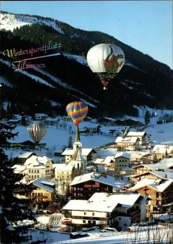 Ak Filzmoos im Pongau in Salzburg, Totalansicht, Ballons