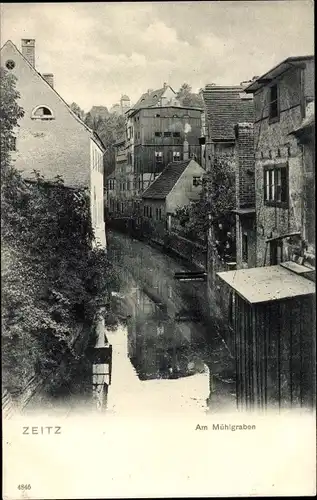 Ak Zeitz in Sachsen Anhalt, Am Mühlgraben