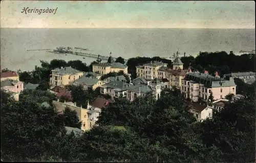 Ak Ostseebad Heringsdorf auf Usedom, Blick auf die Stadt