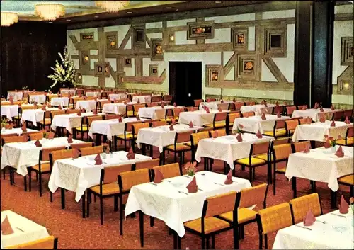 Ak Ostseebad Warnemünde Rostock, Hotel Neptun, Bernsteinsaal