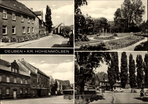 Ak Deuben Teuchern im Burgenlandkreis, Karl Liebknecht Straße, Klubhaus