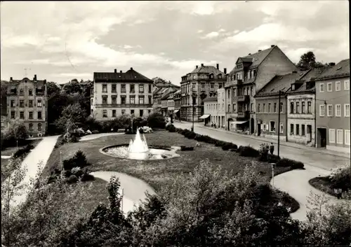 Ak Reichenbach im Vogtland, Park des Friedens an der Bahnhofstraße
