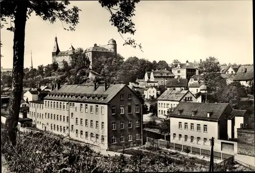 Ak Mylau Reichenbach im Vogtland, Blick auf die Stadt, Burg