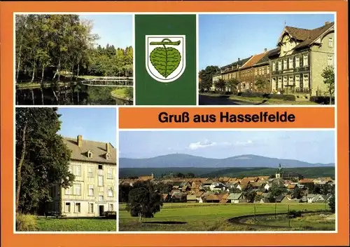 Ak Hasselfelde Oberharz am Brocken, Waldseebad, Breite Straße, FDGB-Erholungsheim Karl Marx