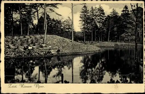 Ak Zeist Utrecht Niederlande, Nieuwe Vijver