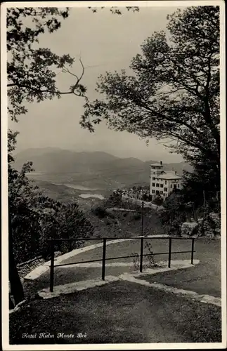 Ak Lugano Kanton Tessin Schweiz, Hotel Kulm Monte Brè