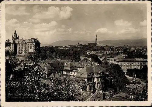 Ak Teplice Šanov Teplitz Schönau Region Aussig, Stadtansicht