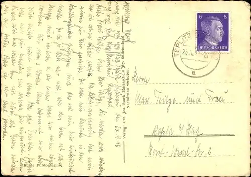 Ak Teplice Šanov Teplitz Schönau Region Aussig, Stadtansicht