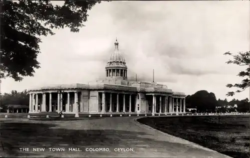 Ak Colombo Ceylon Sri Lanka, The New Town Hall