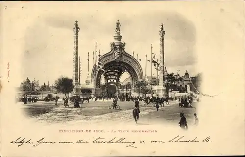 Ak Paris, Exposition universelle 1900, La Porte Monumentale