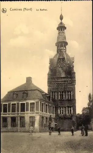 Ak Comines Nord, Le Beffroi