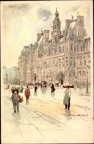 Litho Paris IV, l'Hôtel de Ville
