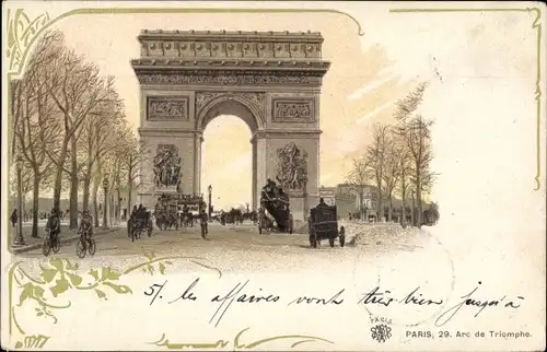 Ak Paris VIII, Triumphbogen, Arc de Triomphe