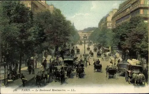 Ak Paris II, Boulevard Montmartre