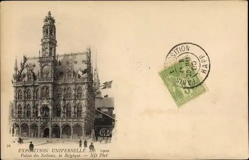 Ak Paris, Exposition universelle 1900, Palais des Nations, la Belgique