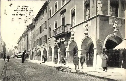 Ak Annecy Haute Savoie, Hotel de Sales, Rue du Paquier
