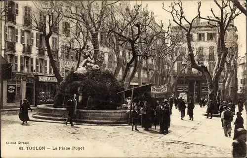 Ak Toulon Var, La Place Puget