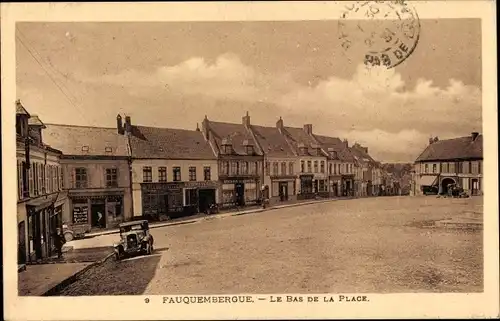 Ak Fauquembergues Pas de Calais, Le Bas de la Place