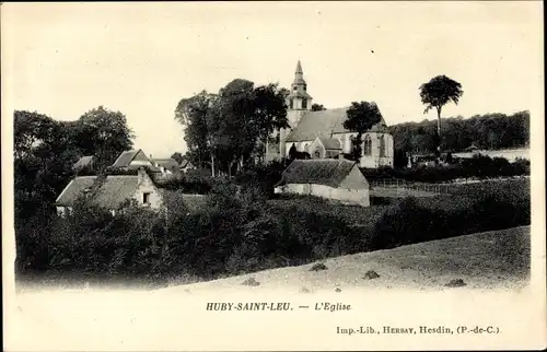 Ak Huby Saint Leu Pas de Calais, L'Eglise