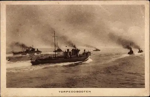 Ak Niederländische Kriegsschiffe, Torpedobooten