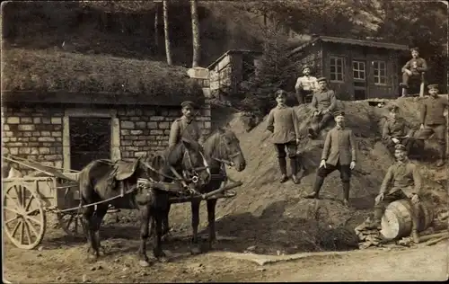 Foto Ak Deutsche Soldaten, I. WK