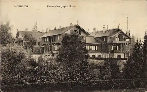 Ak Krasnolessje Rominten Ostpreußen, Kaiserliches Jagdschloss