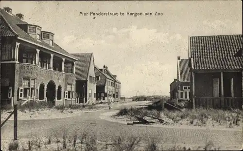 Ak Bergen aan Zee Nordholland Niederlande, Pier Panderstraat