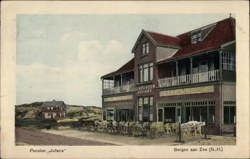 Ak Bergen aan Zee Nordholland Niederlande, Pension Juliana, Lunchroom