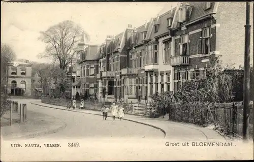 Ak Bloemendaal Nordholland Niederlande, Straßenpartie, Kinder