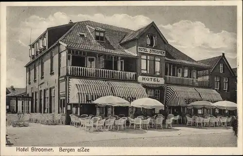 Ak Bergen aan Zee Nordholland Niederlande, Hotel Stroomer