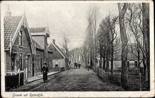 Ak Spierdijk Nordholland Niederlande, Straßenpartie