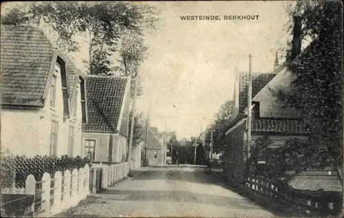 Ak Berkhout Nordholland Niederlande, Westeinde