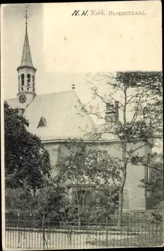 Ak Bloemendaal Nordholland Niederlande, N. H. Kerk