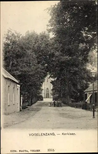 Ak Vogelenzang Nordholland Niederlande, Kerklaan