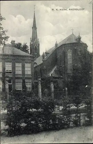 Ak Akersloot Nordholland Niederlande, R. K. Kerk