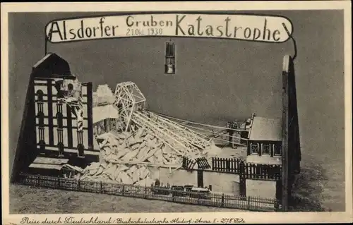 Ak Alsdorf im Kreis Aachen, Gruben Katastrophe 21. Oktober 1920, Grube Anna