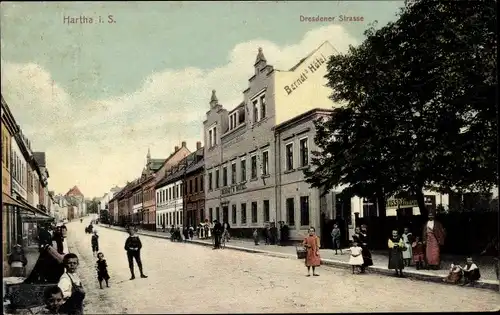 Ak Hartha in Sachsen, Dresdener Straße