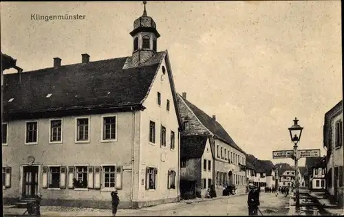 Ak Klingenmünster an der Weinstraße Pfalz, Straßenpartie