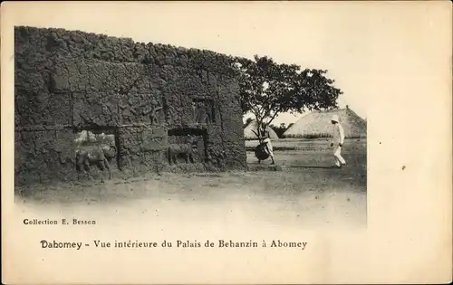 Ak Abomey Dahomey Benin, Vue interieure du Palais de Behanzin