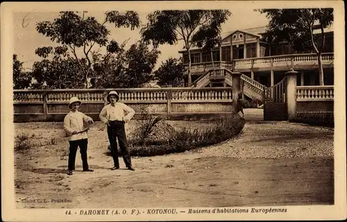 Ak Cotonou Dahomey Benin, Maisons d'habitations Europeennes