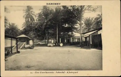 Ak Dahomey Benin, Cour d'une factorerie