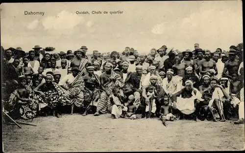 Ak Ouidah Dahomey Benin, Chefs de quartier